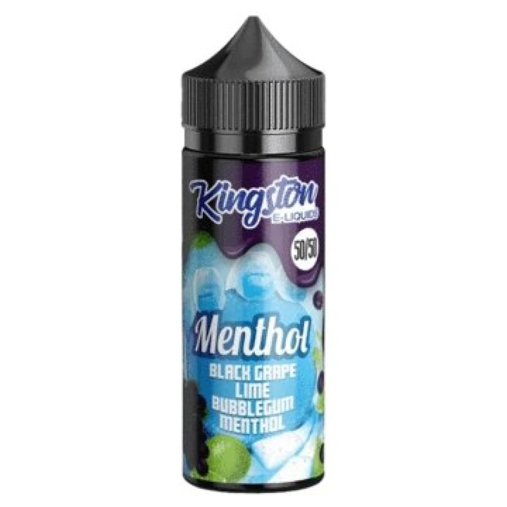  Blackgrape Lime Bubblegum Menthol Kingston 50/50 Menthol 100ML Shortfill