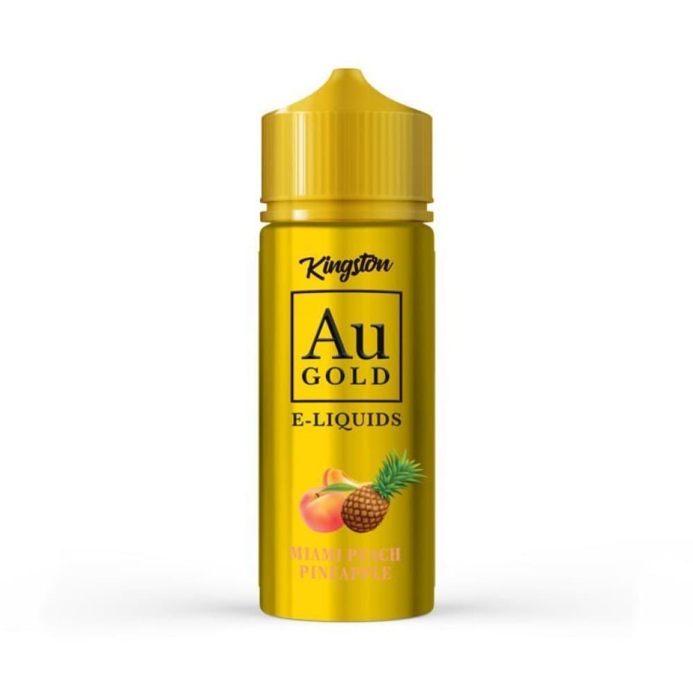  Miami Peach Pineapple Kingston AU Gold 100ml E-liquid Shortfill