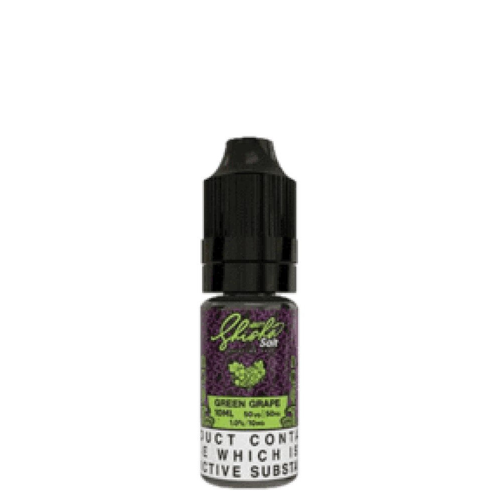  10mg / Green Grape Nasty Shisha 10ML Nic Salt