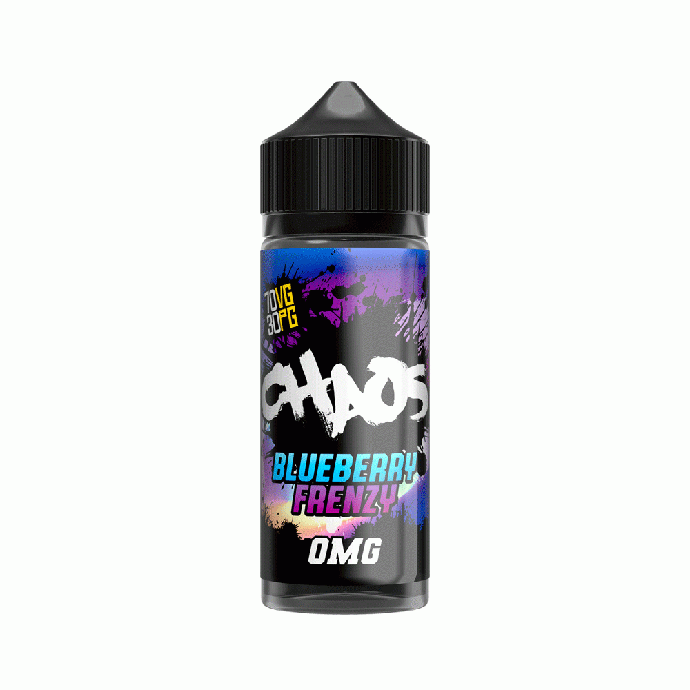  Blueberry Frenzy Chaos Shortfill 100ml E-Liquid | 0mg | Wolfvapes