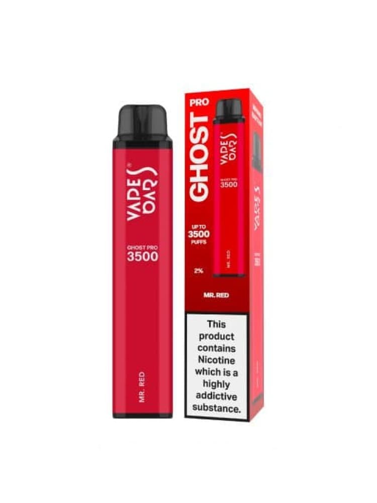  Mr Red Vape Bar Ghost Pro 3500 Disposable Vape Pod