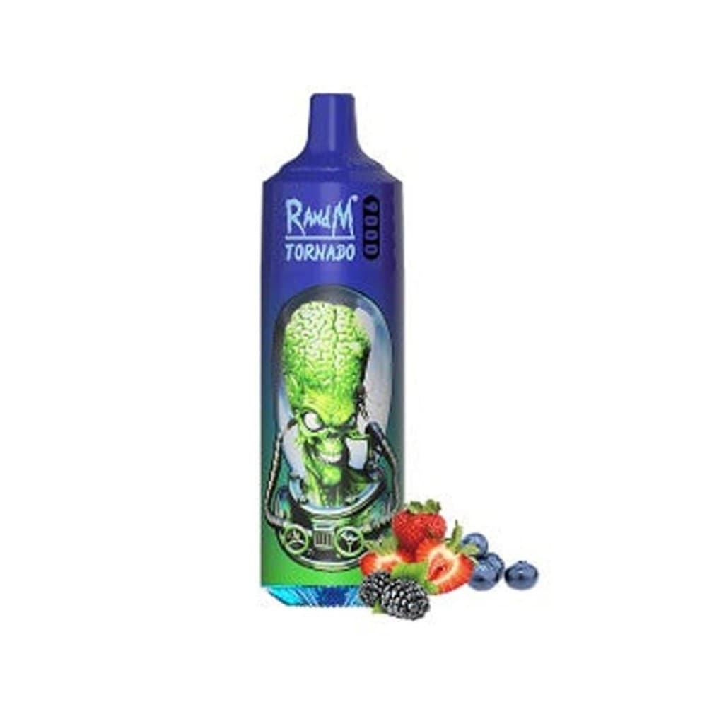  Mr Blue R and M Tornado 9000 Prefilled Vape Kit