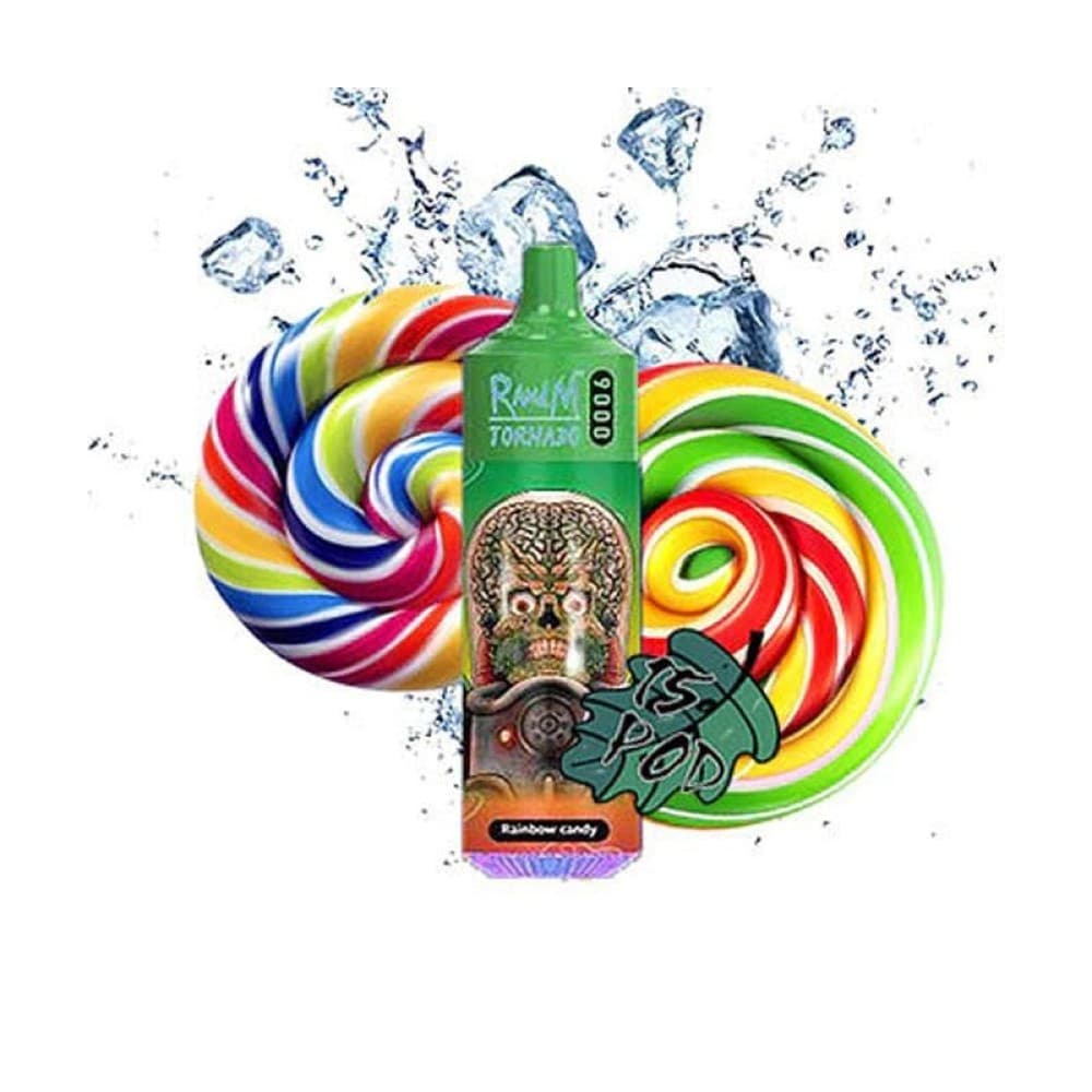  Rainbow Candy R and M Tornado 9000 Prefilled Vape Kit