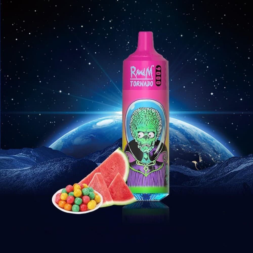  Watermelon Bubblegum R and M Tornado 9000 Prefilled Vape Kit