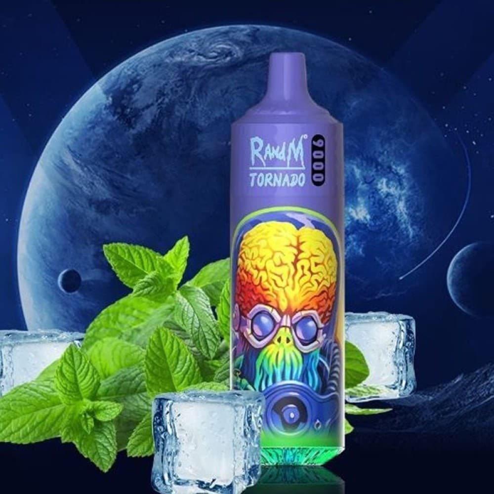  Cool Mint R and M Tornado 9000 Prefilled Vape Kit