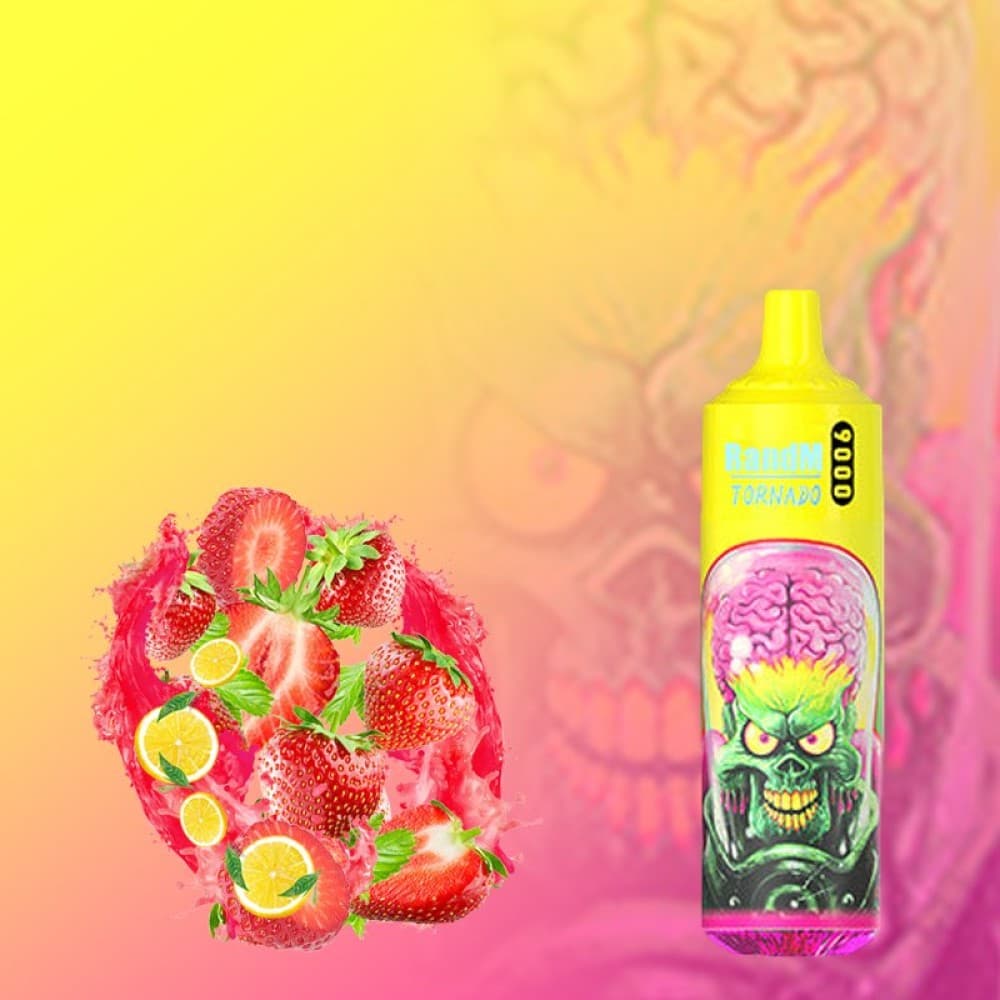  Strawberry lemonade R and M Tornado 9000 Prefilled Vape Kit