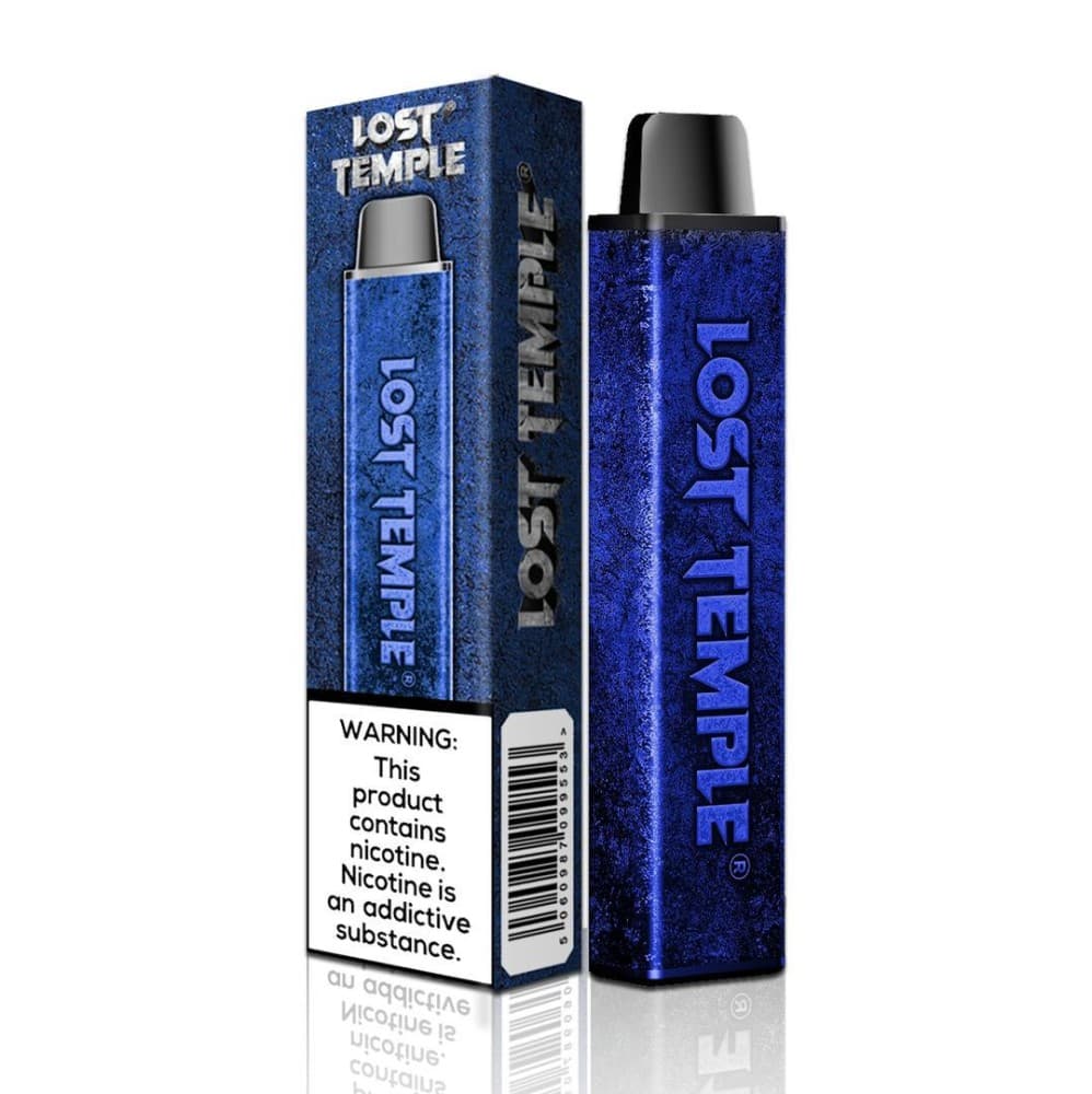  Blue Lost Temple Disposable Vape Pod Kit & 2 x Free Replacement Pods