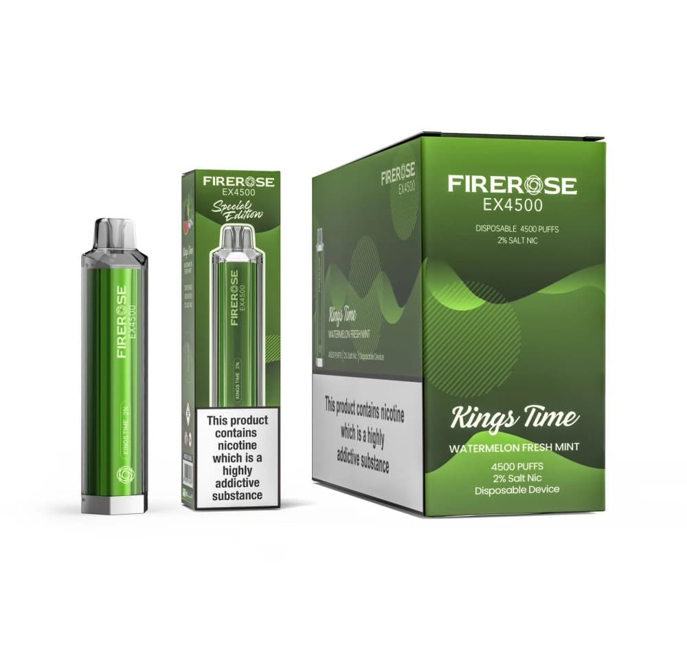  Kings Time (Watermelon Fresh Mint) Firerose EX4500 Prefilled Vape Kit