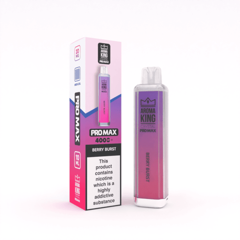 Aroma King Crystal Pro Max 4000 Rechargeable Vape - Box of 10