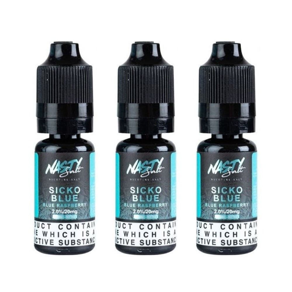 Sicko Blue E-Liquid by Nasty Salts | 3 Pack 10ml | Wolfvapes