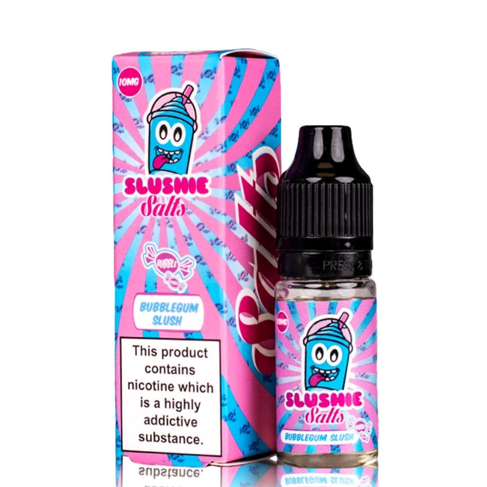 Bubblegum Slush Nic Salt E Liquid 10ml By Slushie Salts | 3 Pack | Wolfvapes