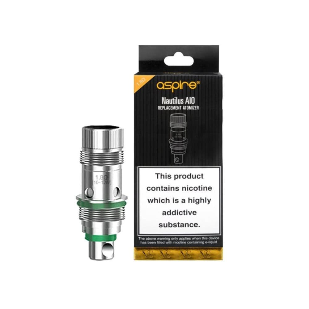 Aspire Nautilus AIO Nic Salt 1.8 Ohm Coils (Pack Of 5) | Wolfvapes