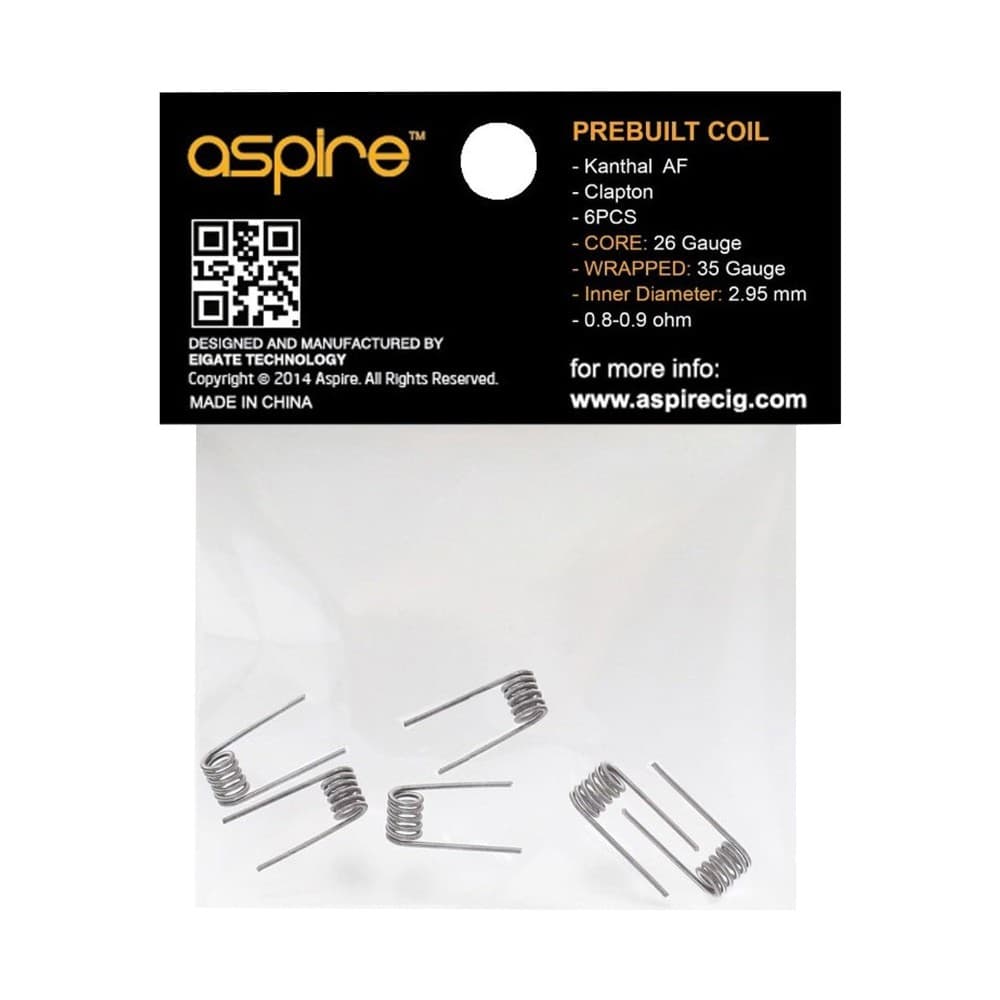 Aspire Pre-Built Clapton Coils | Wolfvapes