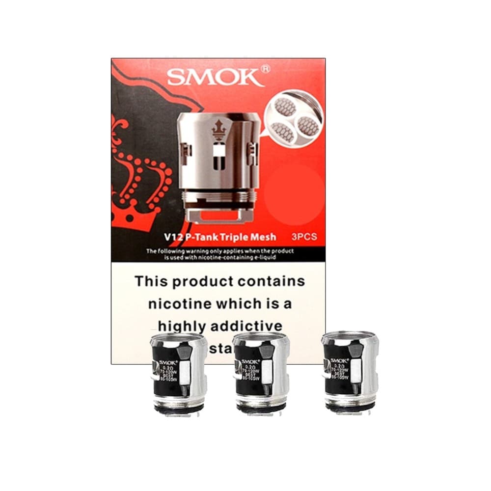 Smok V12 Prince P-Tank Dual Mesh Coils | 3 Pack | Wolfvapes
