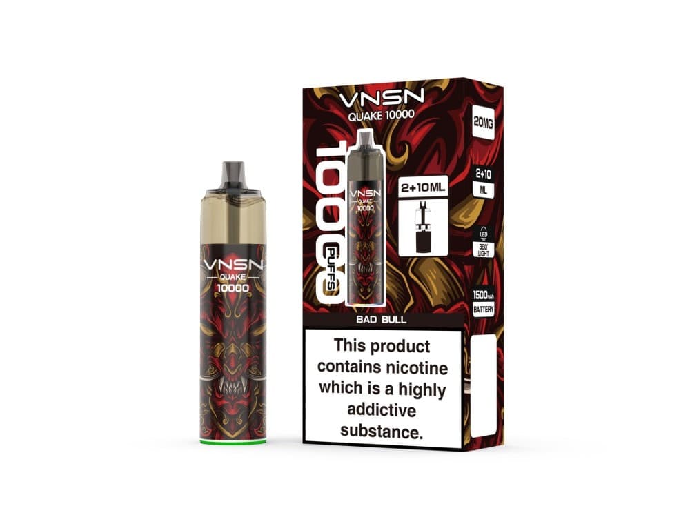 VNSN Quake 10000 Prefilled Refill Pod Vape Kit Box of 5