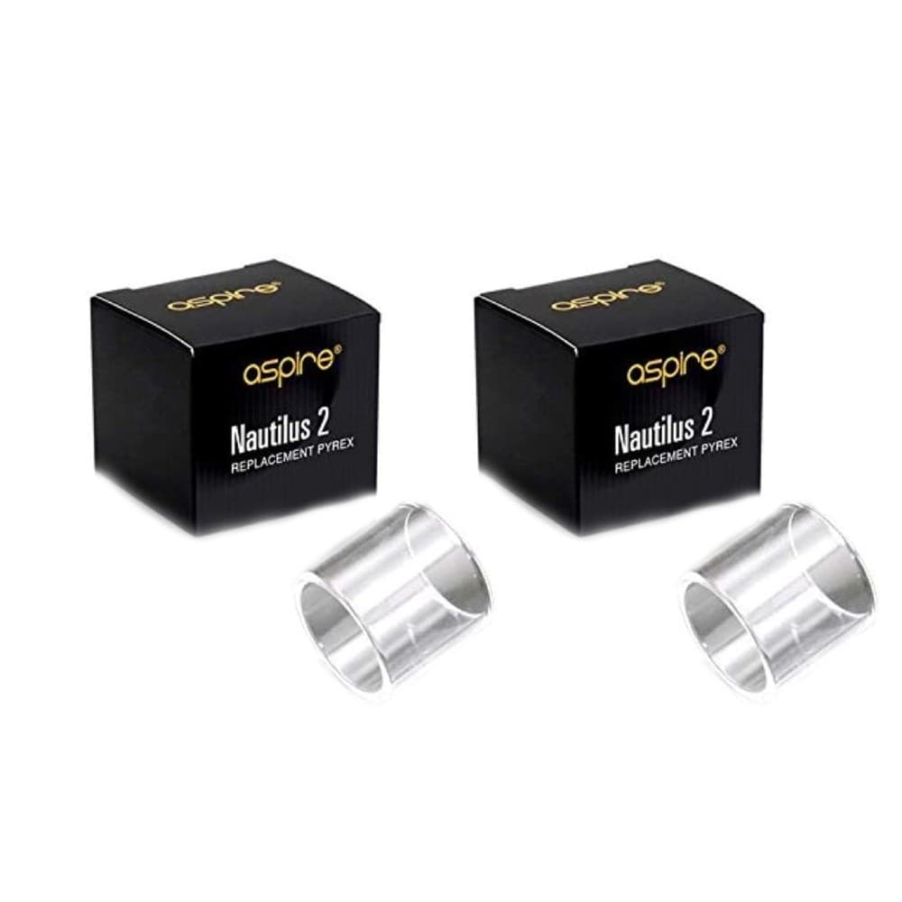 Aspire Nautilus 2 (and Zelos Kit) Replacement Glass Tank | 2 Pack | Wolfvapes