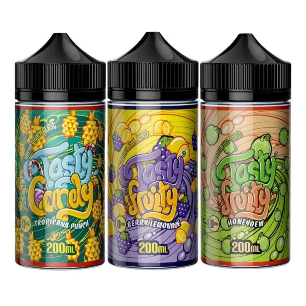 Tasty Fruity 200ml Shortfills E-Liquid | 0mg | Wolfvapes
