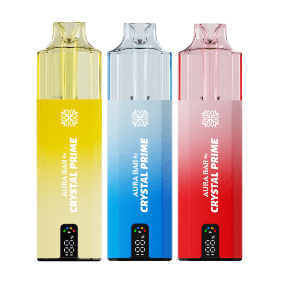 Aura Bar 10000 Prefilled Pod Vape By Crystal Prime - Pack of 5