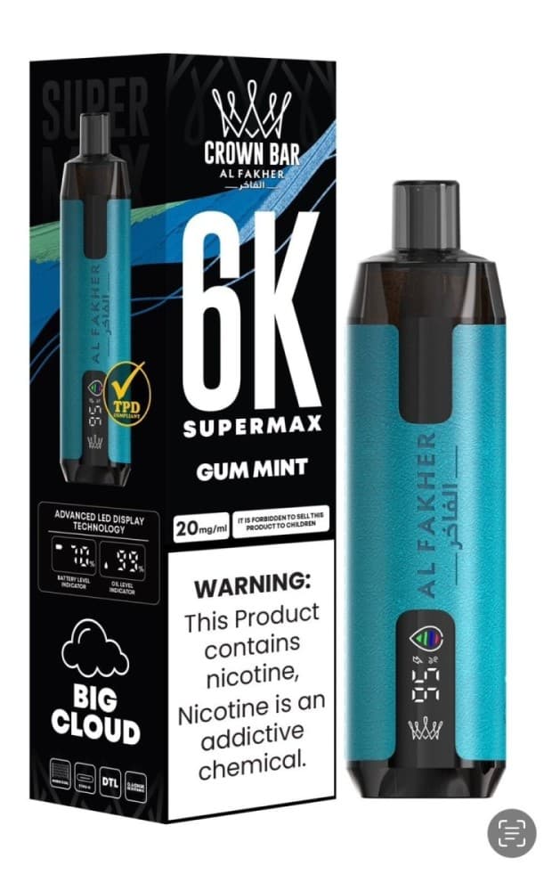 Al Fakher Supermax 6000 Puffs Disposable Vape Pod Kit