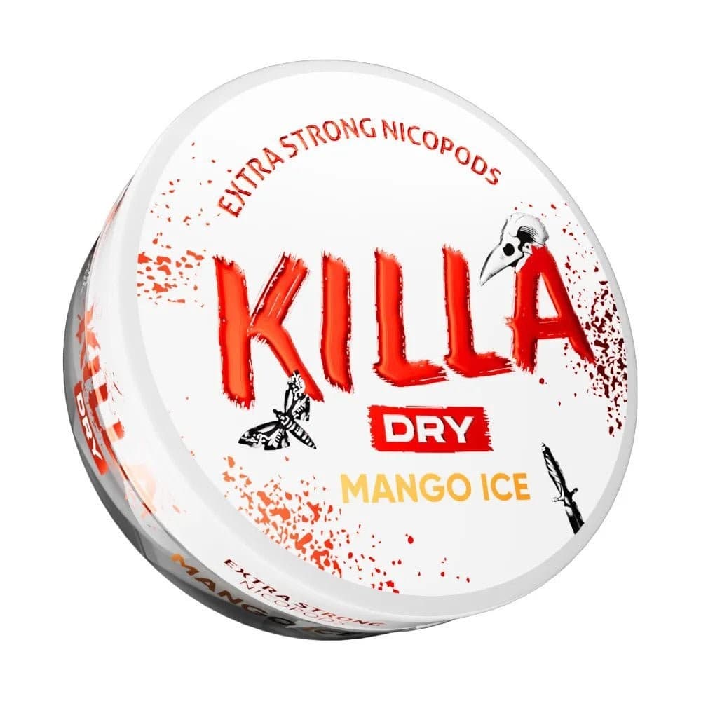 Killa Dry Nicotine Pouches - Mango Ice - 9.6mg - Box of 10