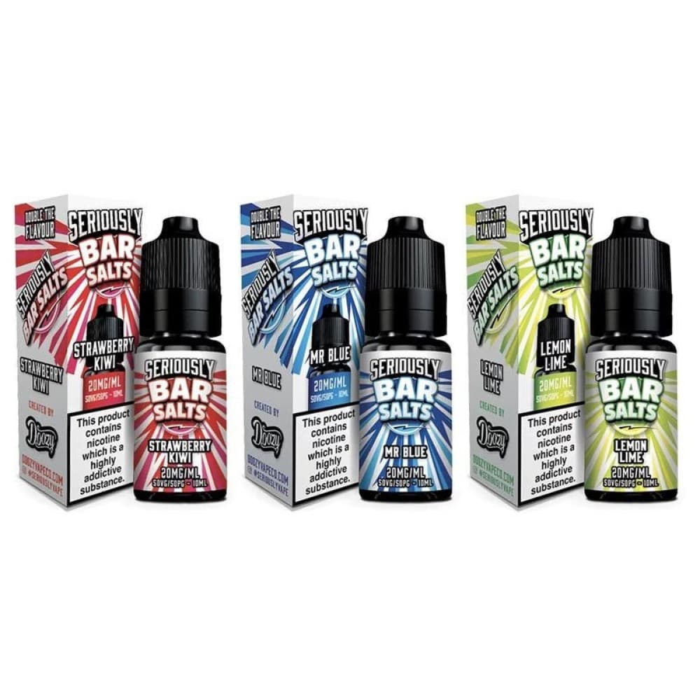 Seriously Bar Salt E-liquids Nic Salts-10ml- Box of 10