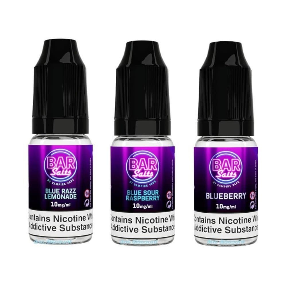 Vampire Vape Bar Salt E-liquid Nic Salts-10ml- Box of 10