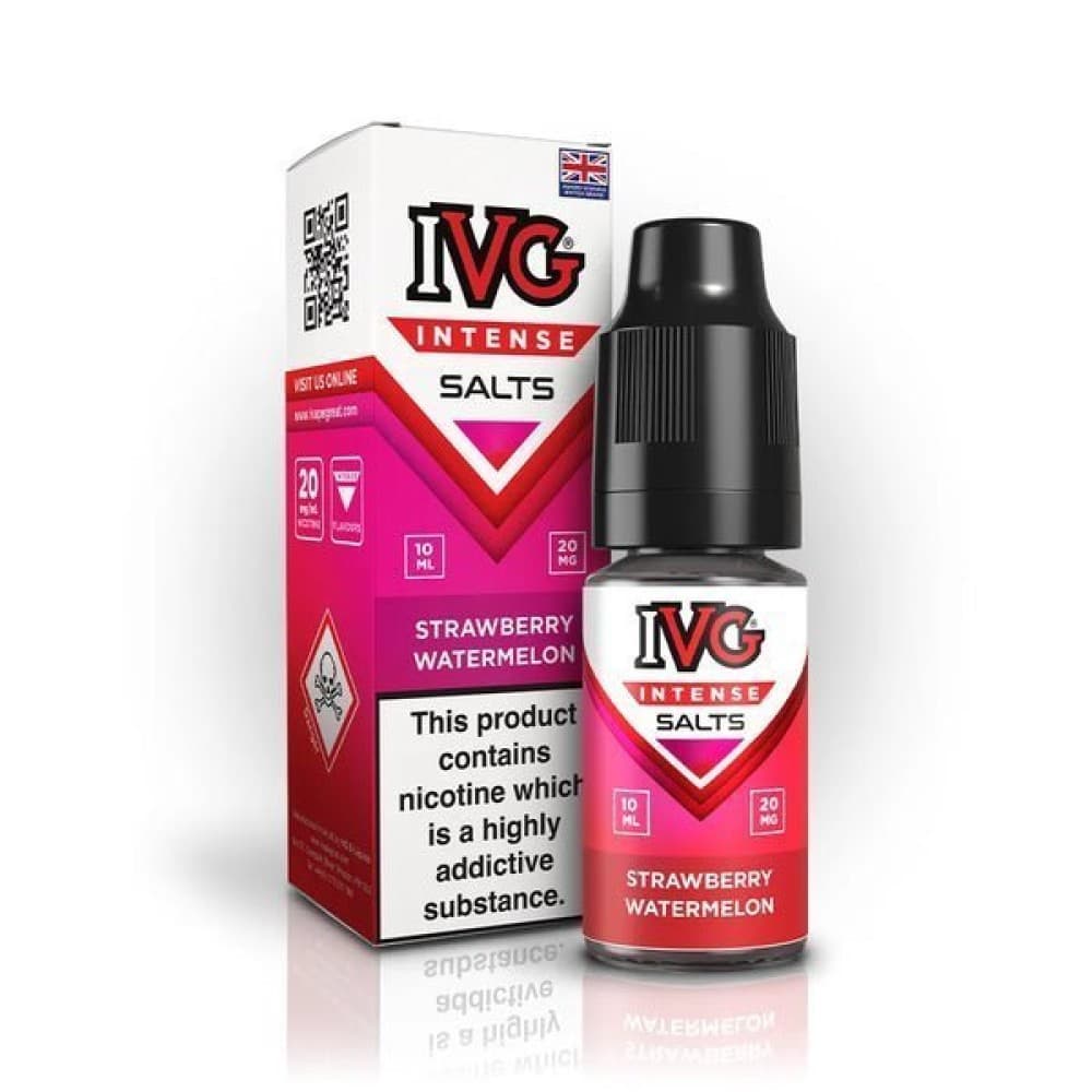 Strawberry Watermelon / 10mg IVG Intense Nic Salts 10ml E-Liquid - Box of 10