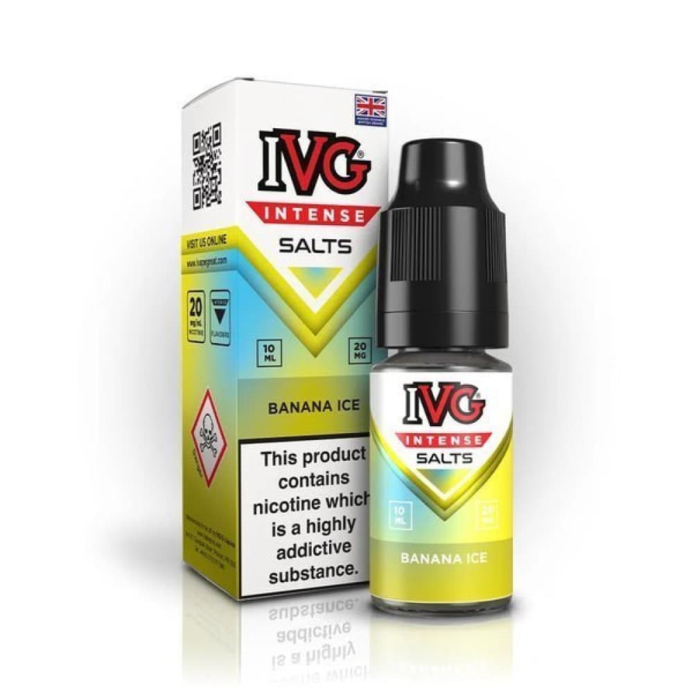 Banana Ice / 10mg IVG Intense Nic Salts 10ml E-Liquid - Box of 10
