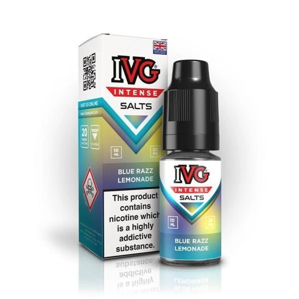Blue Razz Lemonade / 10mg IVG Intense Nic Salts 10ml E-Liquid - Box of 10