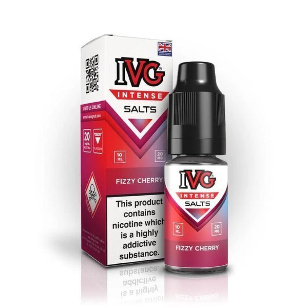 Fizzy Cherry / 10mg IVG Intense Nic Salts 10ml E-Liquid - Box of 10