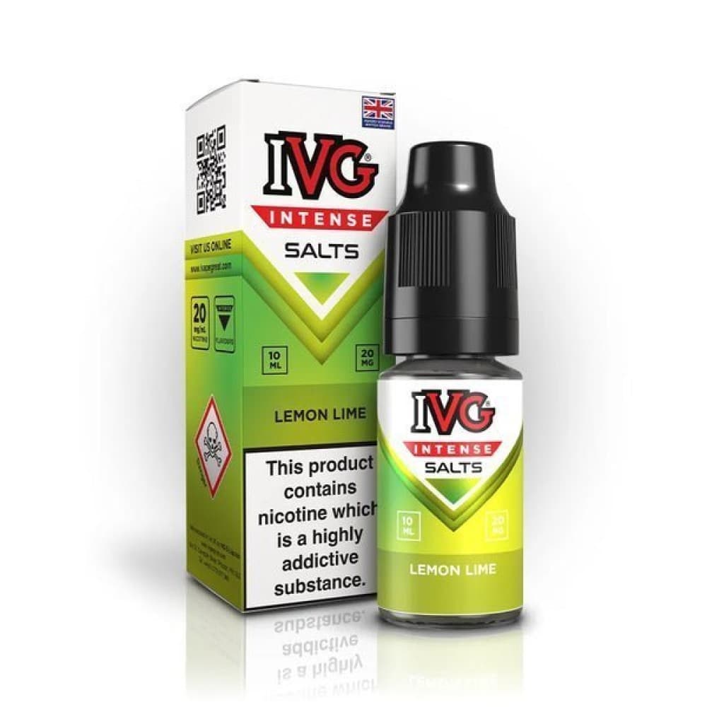 Lemon Lime / 10mg IVG Intense Nic Salts 10ml E-Liquid - Box of 10