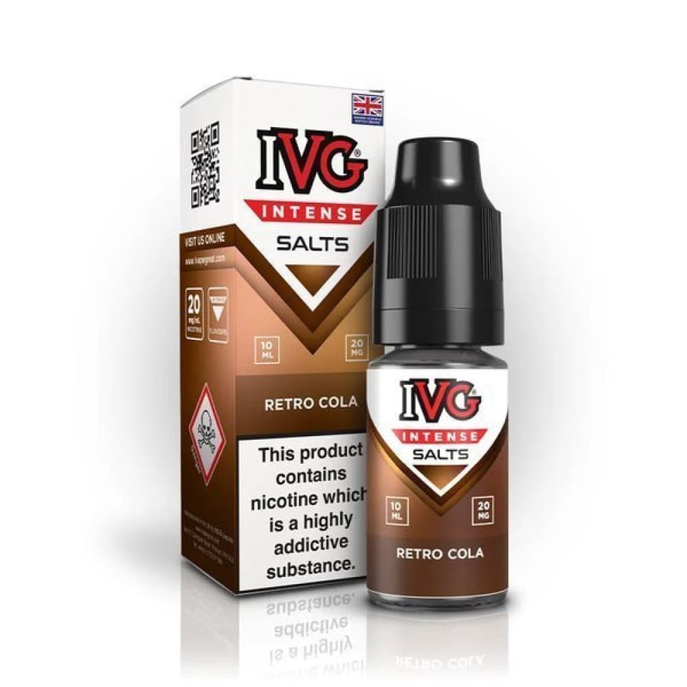 Retro Cola / 10mg IVG Intense Nic Salts 10ml E-Liquid - Box of 10