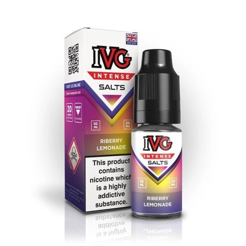 Riberry Lemonade / 10mg IVG Intense Nic Salts 10ml E-Liquid - Box of 10