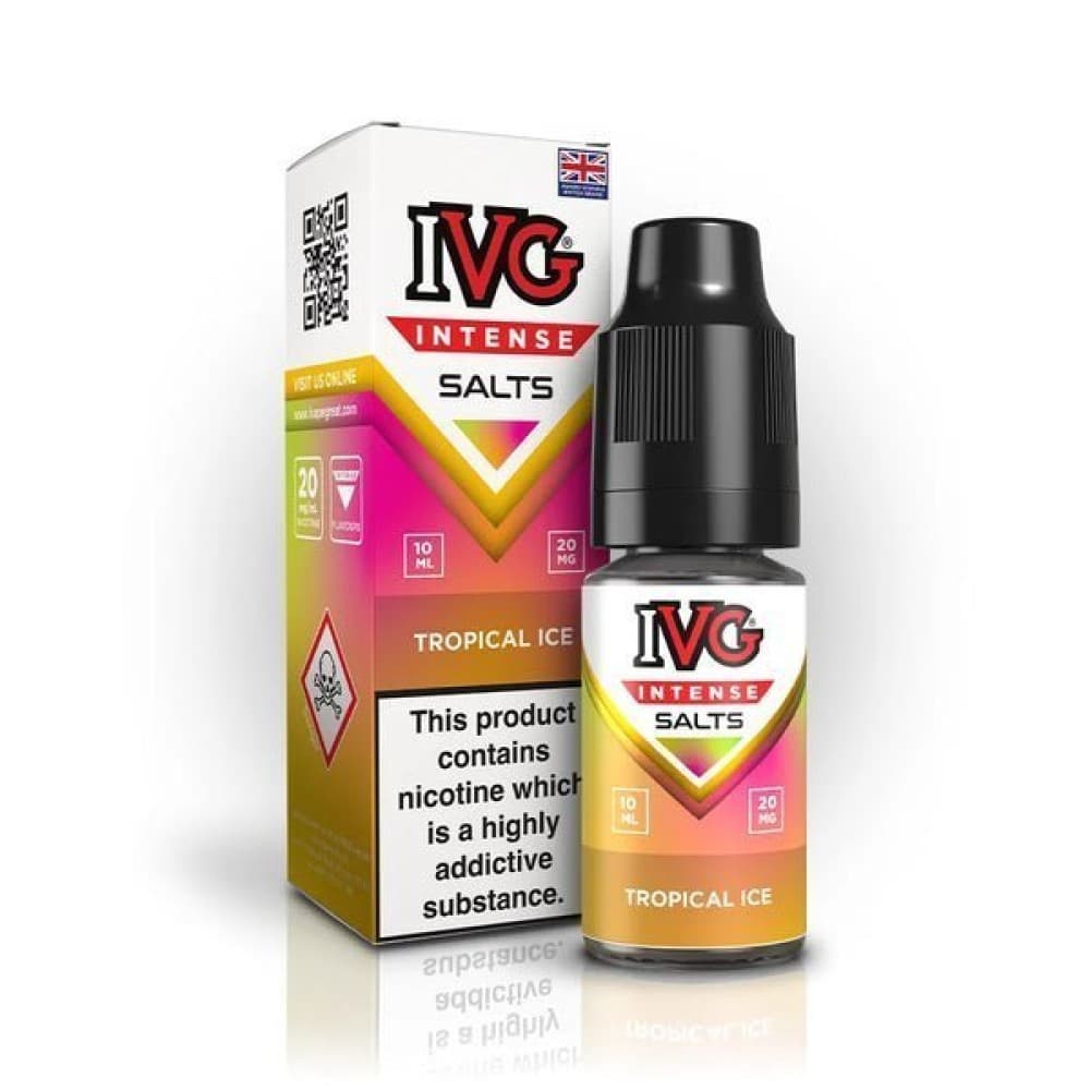 Tropical Ice / 10mg IVG Intense Nic Salts 10ml E-Liquid - Box of 10