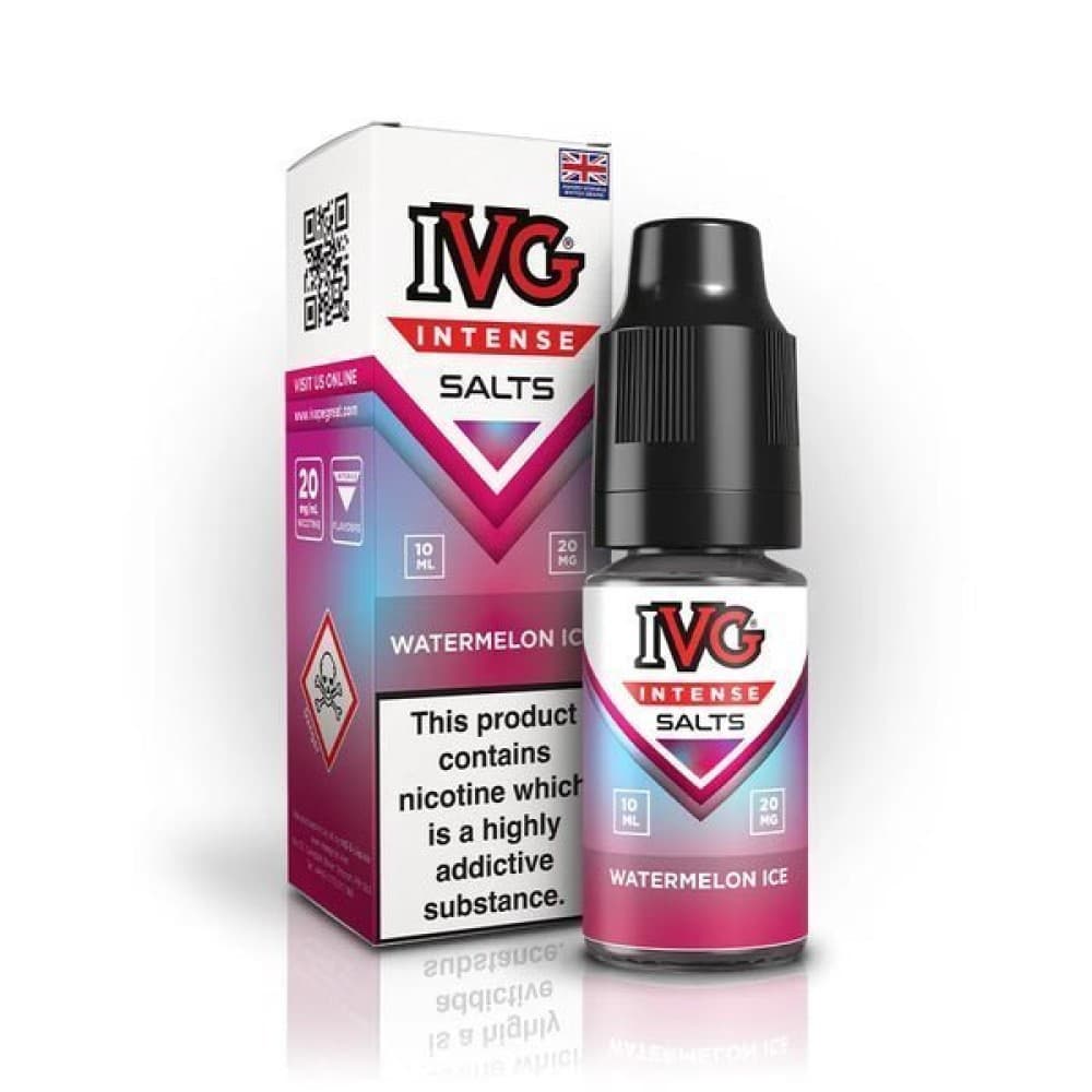 Watermelon Ice / 10mg IVG Intense Nic Salts 10ml E-Liquid - Box of 10