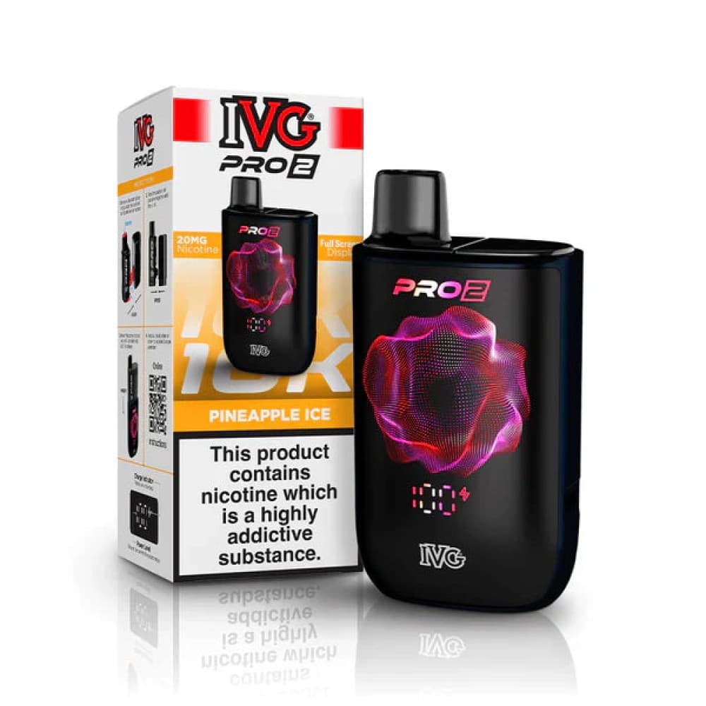 Pineapple Ice (Black) IVG Pro 2 10k Prefilled Pod Kit Box of 5