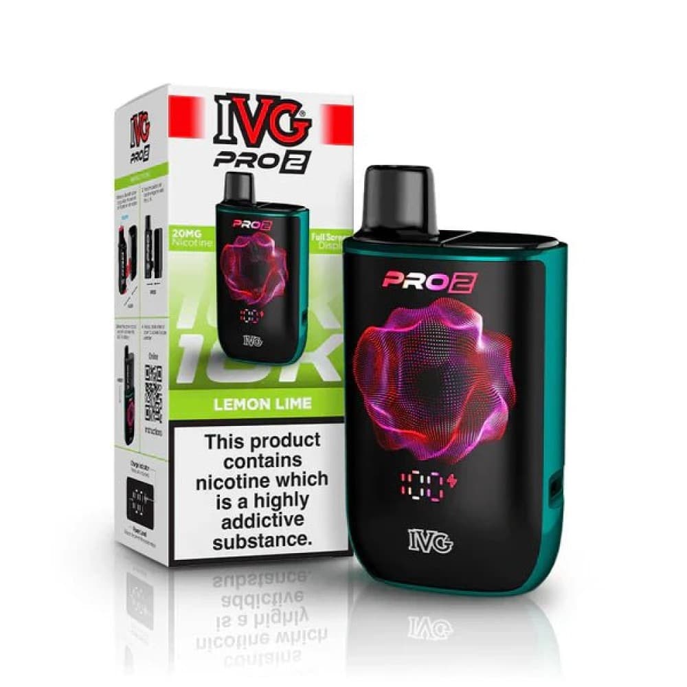 Lemon Lime (Green) IVG Pro 2 10k Prefilled Pod Kit Box of 5