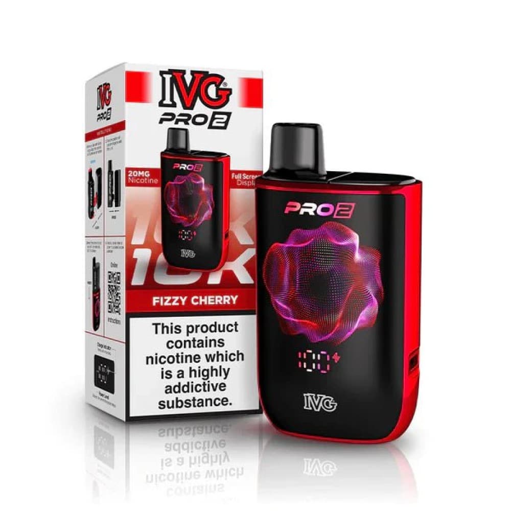 Fizzy Cherry (Red) IVG Pro 2 10k Prefilled Pod Kit Box of 5