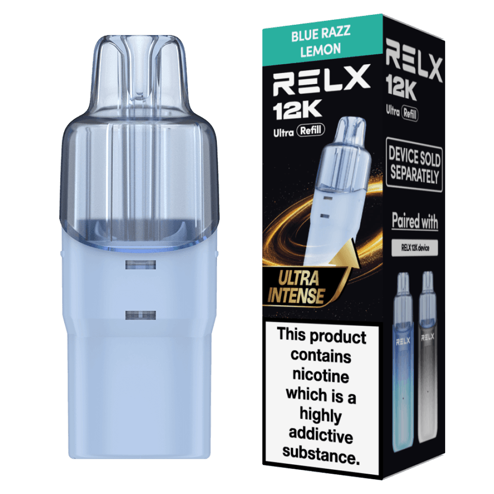 Blue Razz Lemon Relx 12k Ultra Refill Pods Pack of 5