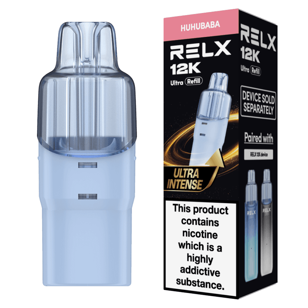 Huhu Baba Relx 12k Ultra Refill Pods Pack of 5