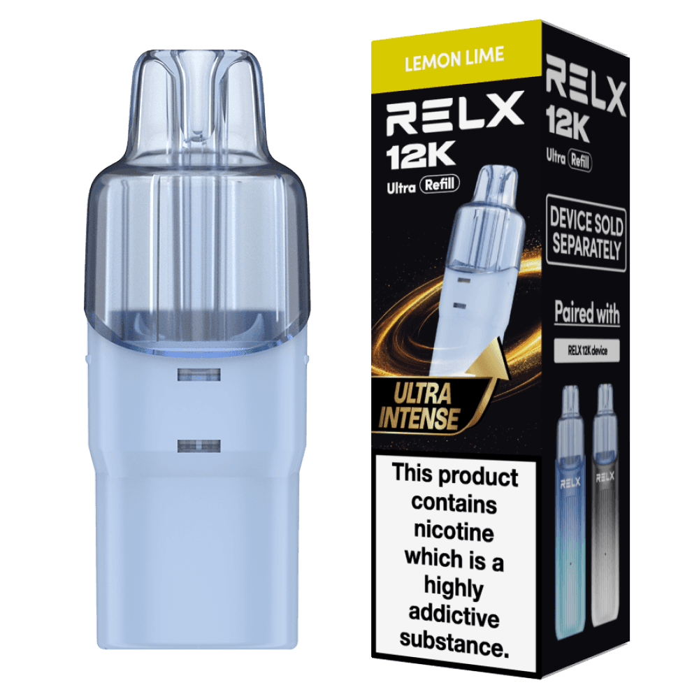 Lemon Lime Relx 12k Ultra Refill Pods Pack of 5