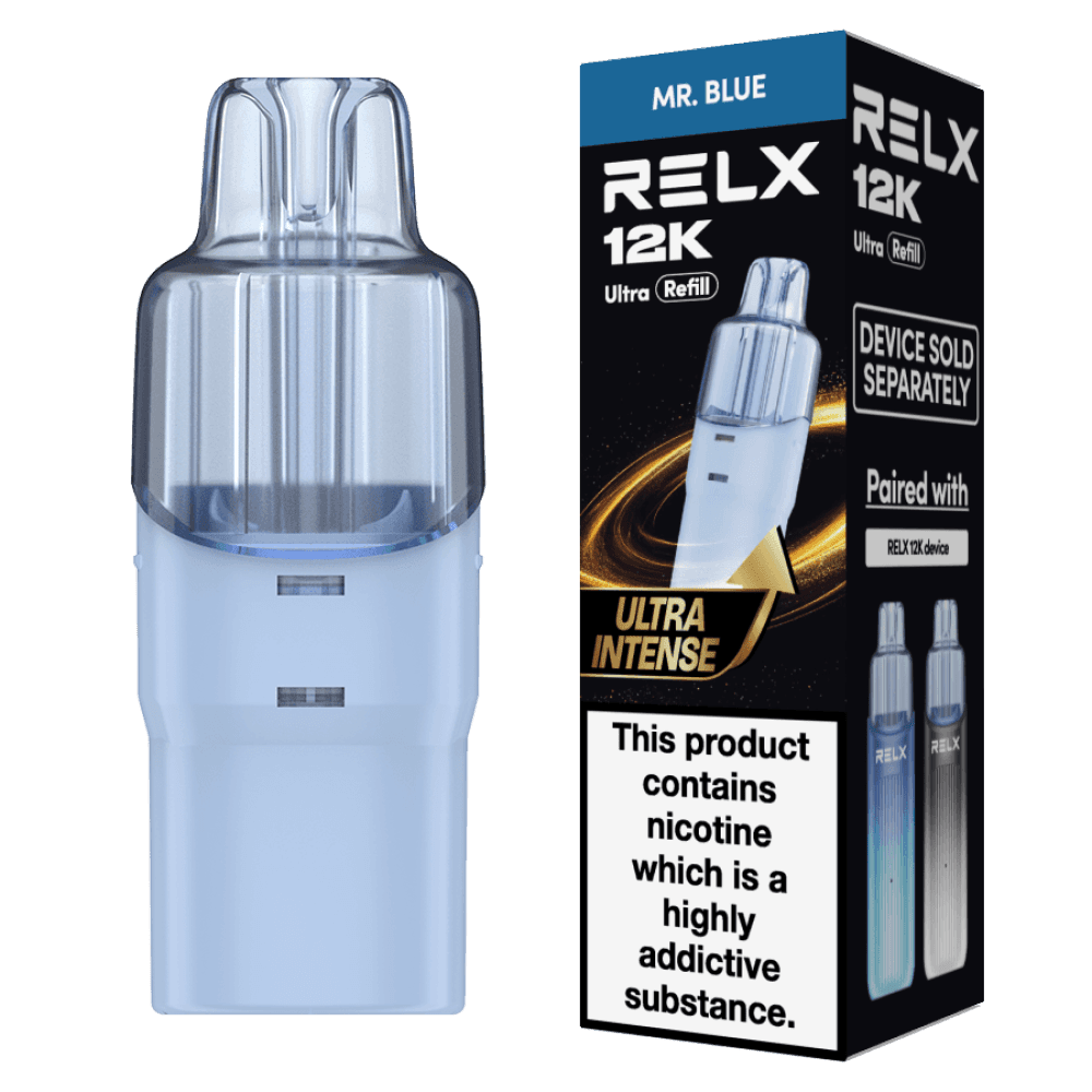 Mr Blue Relx 12k Ultra Refill Pods Pack of 5