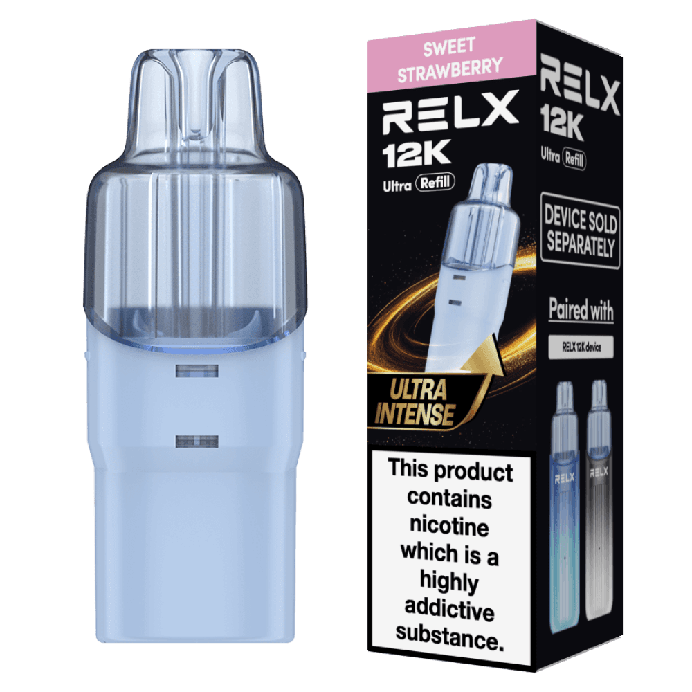 Sweet Strawberry Relx 12k Ultra Refill Pods Pack of 5
