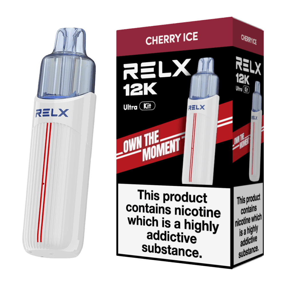 Cherry Ice Relx 12k Ultra Pod Vape Kit Box of 5