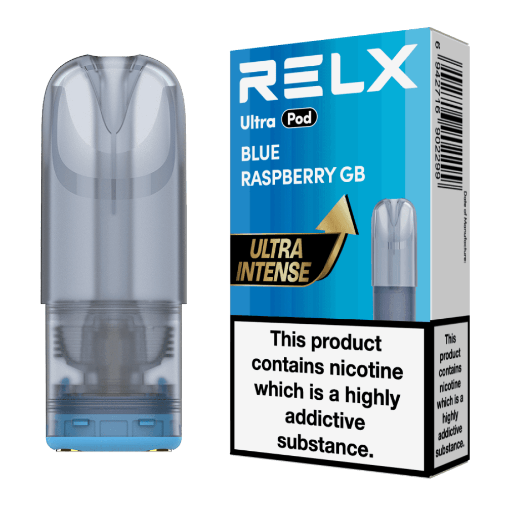 Blueberry Raspberry GB Relx Ultra Refill Pods Pack of 5