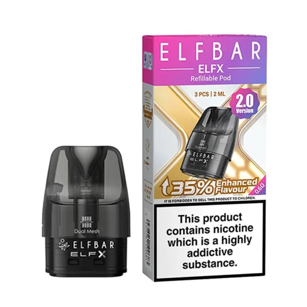 0.6ohm Elf Bar ELFX 2.0 Replacement Pods