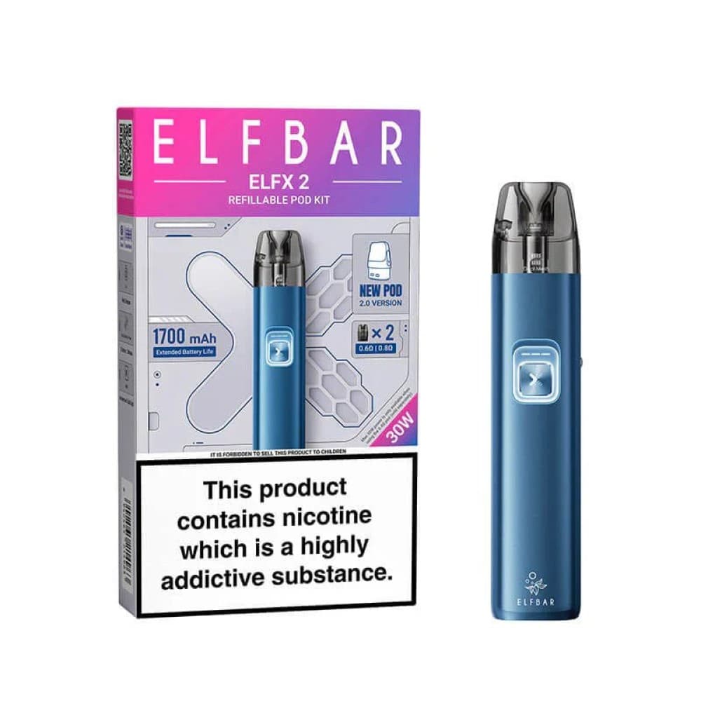 Ocean Blue Elf Bar ELFX 2 Vape Pod Kit