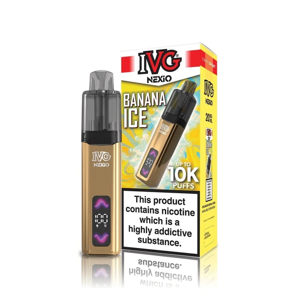 Banana Ice IVG Nexio 10k Pod Vape Kit Box of 5