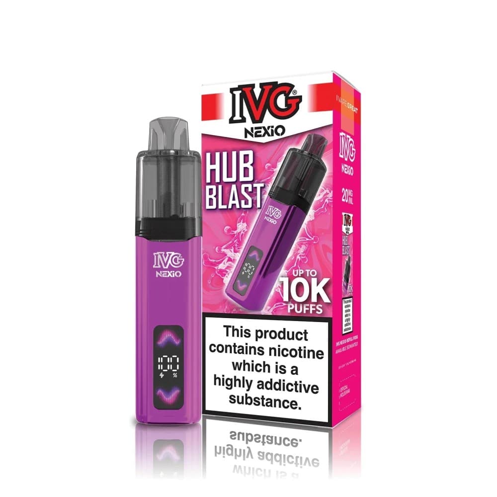 Hub Blast IVG Nexio 10k Pod Vape Kit Box of 5