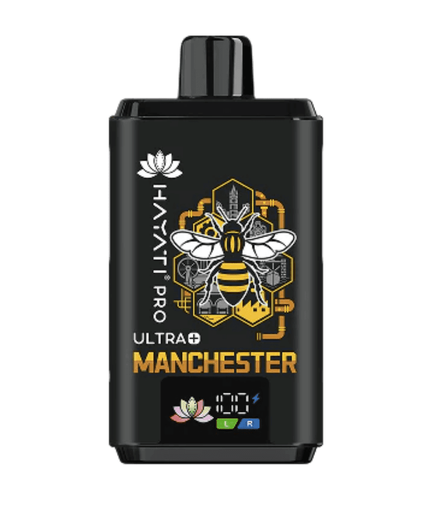Blue Razz GB Hayati Pro Ultra Plus Manchester Bee Edition Box of 5